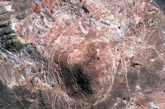 Гора Серро Рико. Вид со спутника из Goog