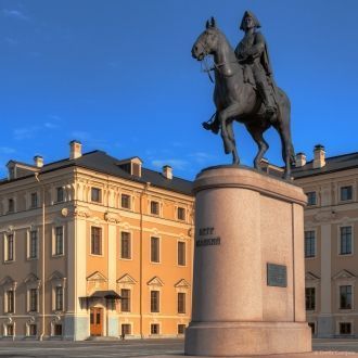 Перед южным фасадом дворца создан парадн