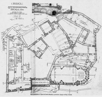 План замка Лоарре.