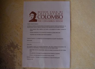 Имя Колумба носят сады у площади Победы.
