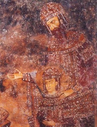 Король Урош I и королевич Драгутин, 1265