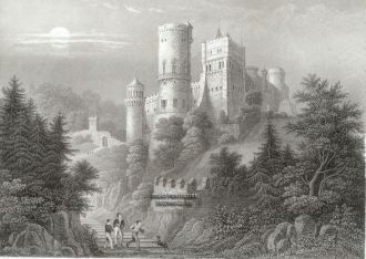 Замок Левенбург, 1838г.