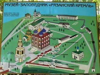 План Рязанского кремля. В течение XIII-X