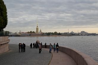 Морской порт на Стрелке Васильевского ос