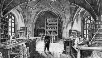 Гравюра XIX века. Альбрехт Сильный устро