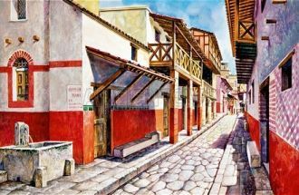 Улица древнеримского города Гекуланум. Р