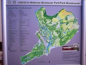 Карта Парка Мускау.