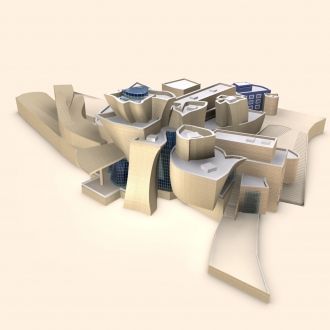 3D-модель здания музея Гуггенхайма в Бил