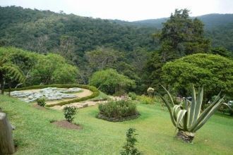 Далее расположен каменный сад. Водоемы с