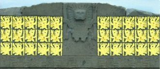 Фрагмент «Врат Солнца» в Тиуанако, Болив