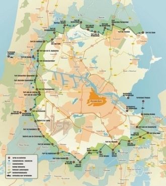 Карта расположения линии оборонительных 