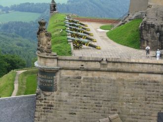 Вид на Георгиевскую батарею с северной к