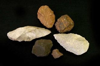 Здесь найдены разнообразные каменные инс