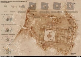 Схема Вихара в Пахарпуре.