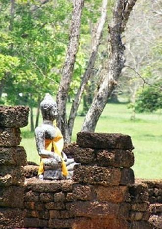 Ват Чанг Лом находится практически в цен