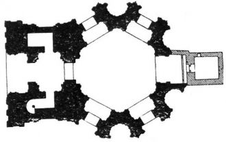 Схема мавзолея Тюрабек-ханым в Куня-Урге