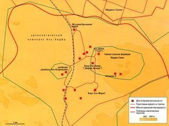 Карта Комплекса Мадаин-Салих