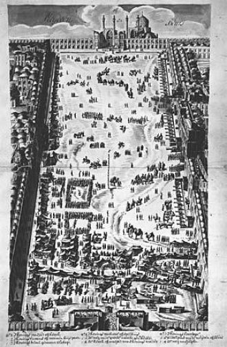 Площадь Имама. Вид сверху. 1703 год.