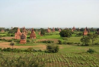 Сохранились только храмы и пагоды (котор