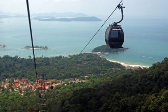 Пассажирские кабинки взмывают на высоту 