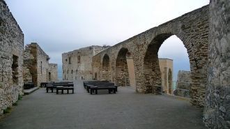 Внутренняя территория Замка Спишский Гра