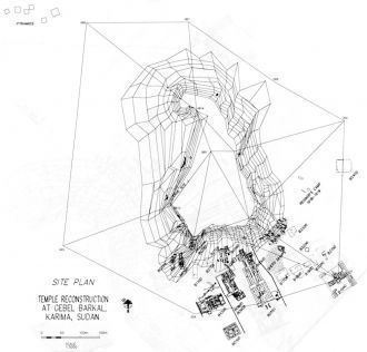 План схема Джебель-Баркал, опублико