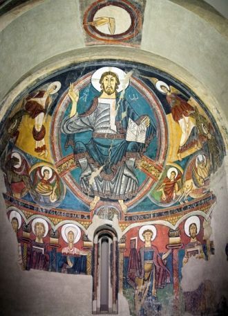Христос во славе. Роспись центральной ап
