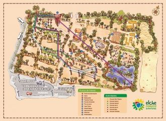 Карта пальмового леса Эльче.