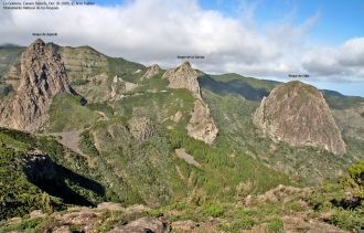 Скалы национального парка Гарахонай.