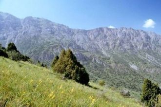 Интервал высот в Аксу-Жабаглы – от 1300 