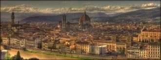 Панорамный вид на Флоренцию с площа