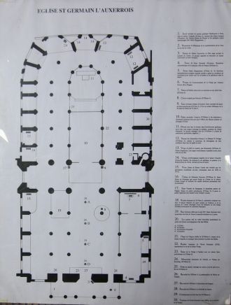 План церкви Сен-Жермен л’Осеруа.