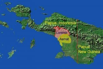 Национального парка Лоренц на карте Индо