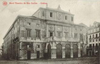 Театр Сан-Карлуш. Историческое фото.