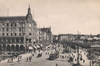 Улица Юнгфернштиг. 1900 год.