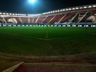 Размеры футбольного поля составляют 105x