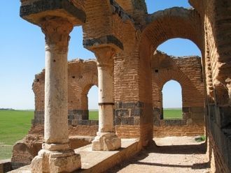 Купол базилики был выполнен из кирпича, 