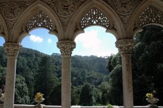 Вид с балкона дворца Монсеррат. В 1540 г