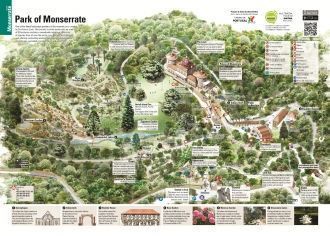 Схема парка Монсеррат.