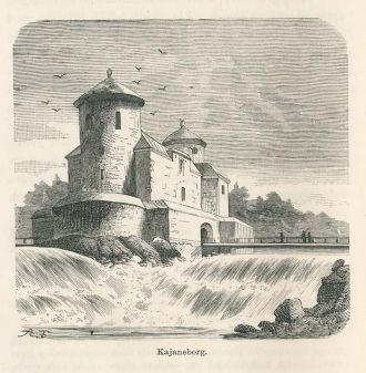 Замок Каяни (Каянеборг), рисунок 1882 г.