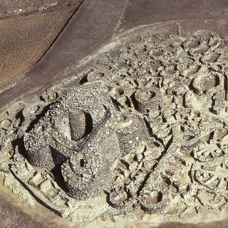 Внутри главной башни, где сохранились об