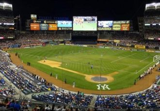 Здесь регулярно проходят бейсбольные мат