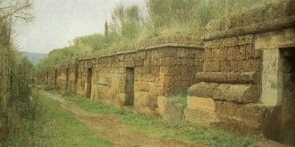 Первые захоронения некрополя Бандитачча 