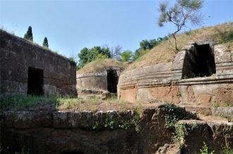 Сами курганы копируют типы зданий, котор