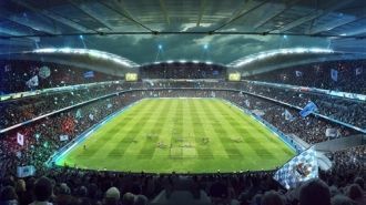 Стадион расположен к востоку от Манчесте