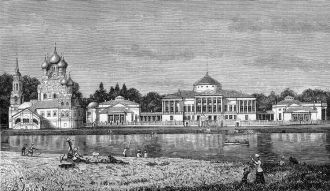 Усадьба Останкино, гравюра, начало 1880-