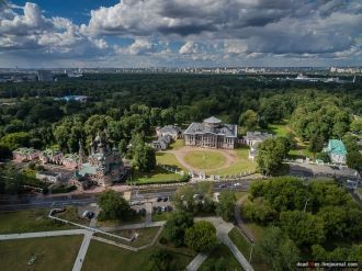 Усадьба Останкино, вид сверху.