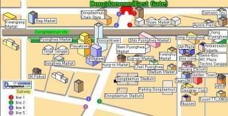 План рынка Тондэмун.