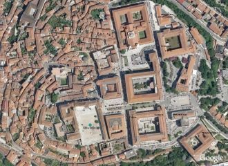 Коимбрский университет, аэрофотосъёмка.