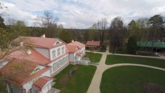 Усадьба Абрамцево, вид сверху.